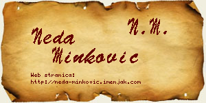 Neda Minković vizit kartica